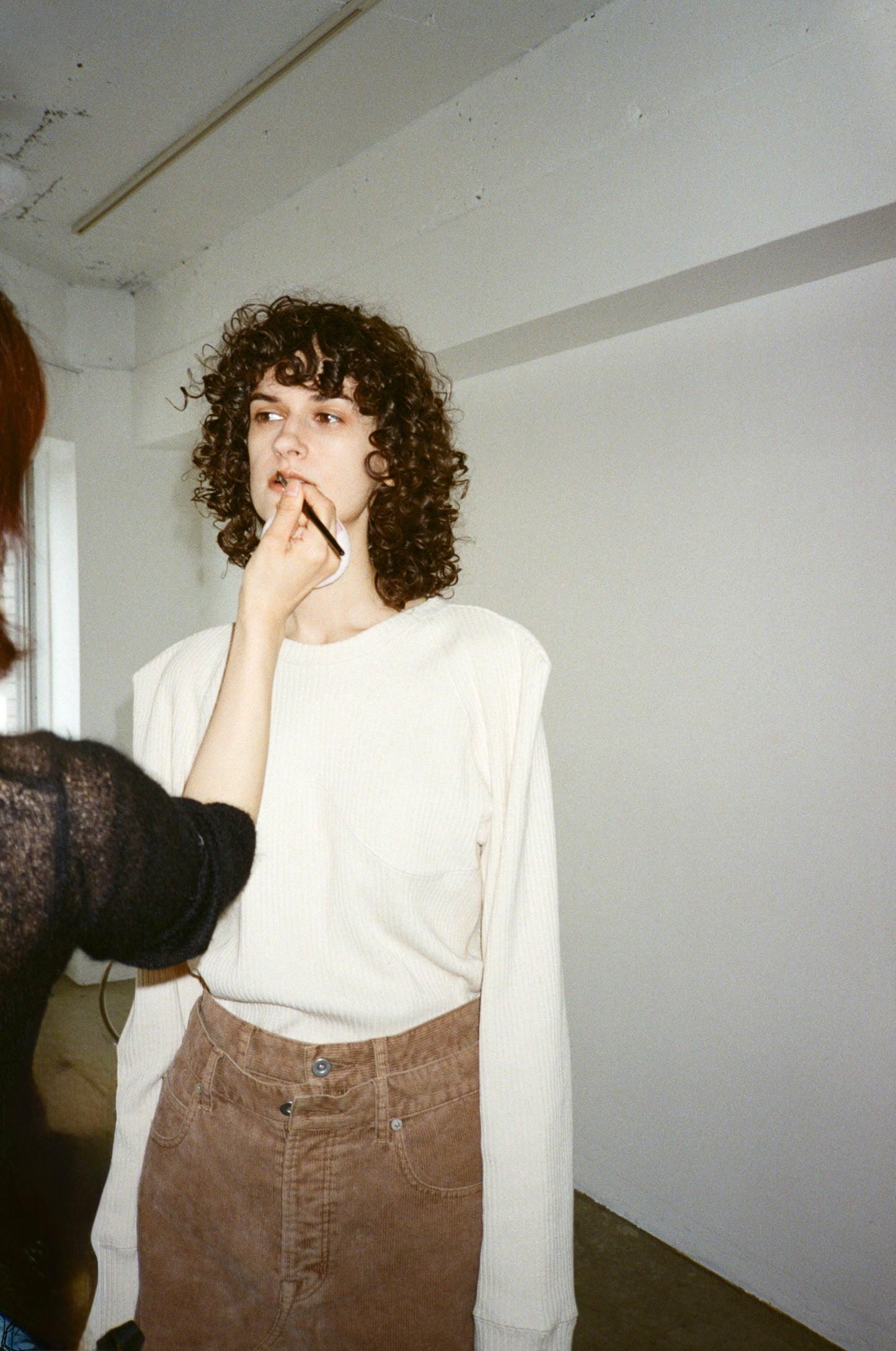 SWITCHING RIB LONG SLEEVE TOPS