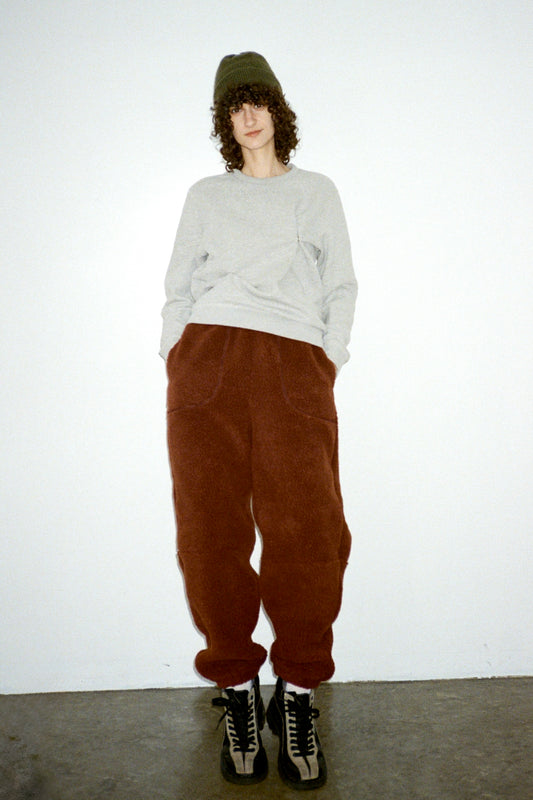 SWITCHING STITCH BOA PANTS