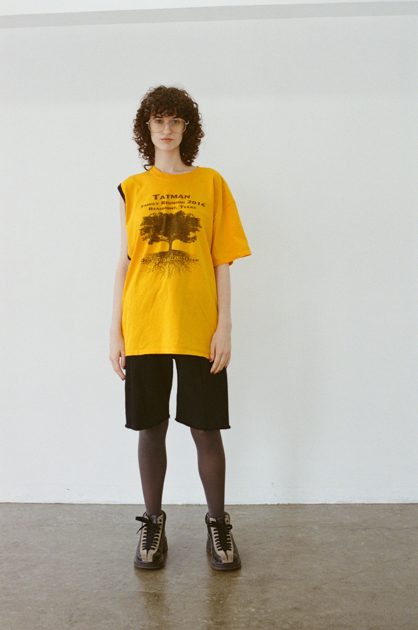 SWITCHING HALF DENIM ‐BLKS9