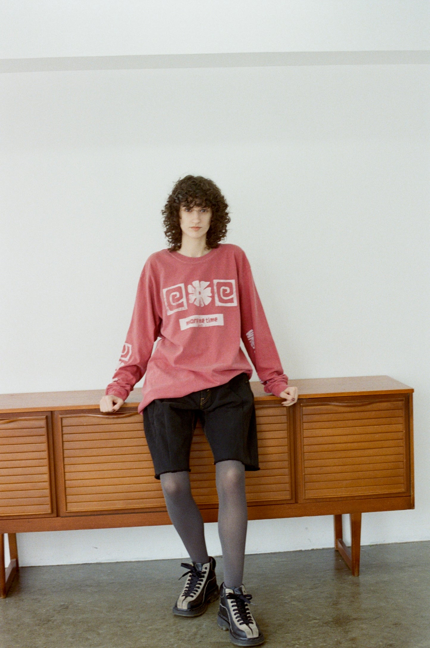 SWITCHING HALF DENIM ‐BLKS9