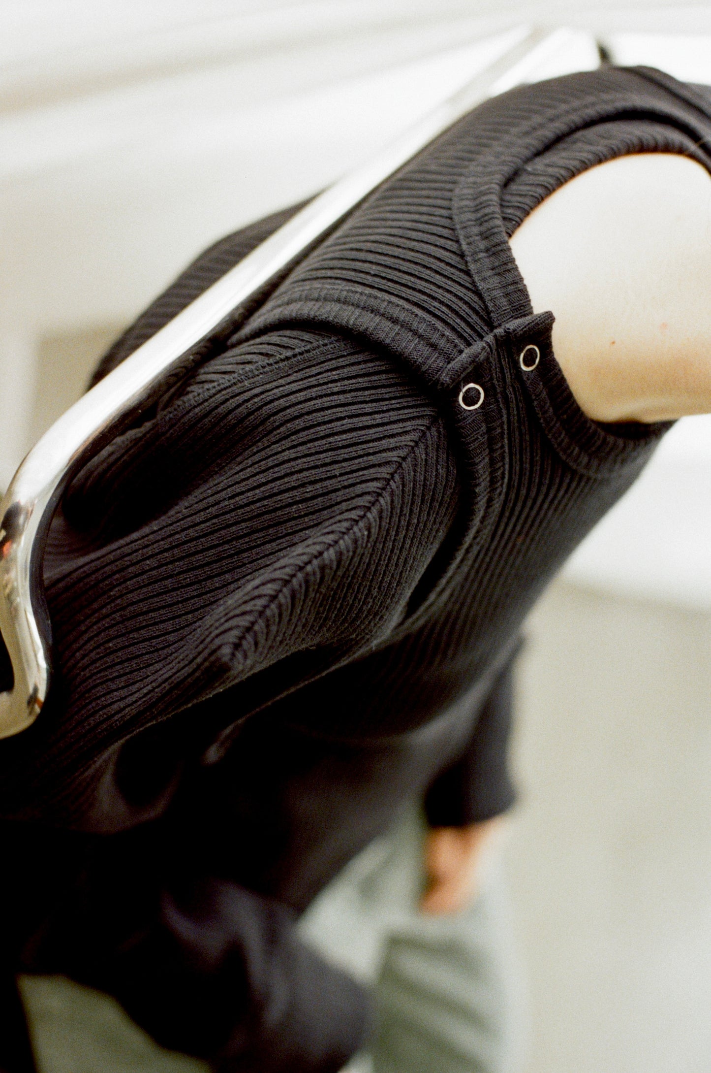 SWITCHING RIB LONG SLEEVE TOPS