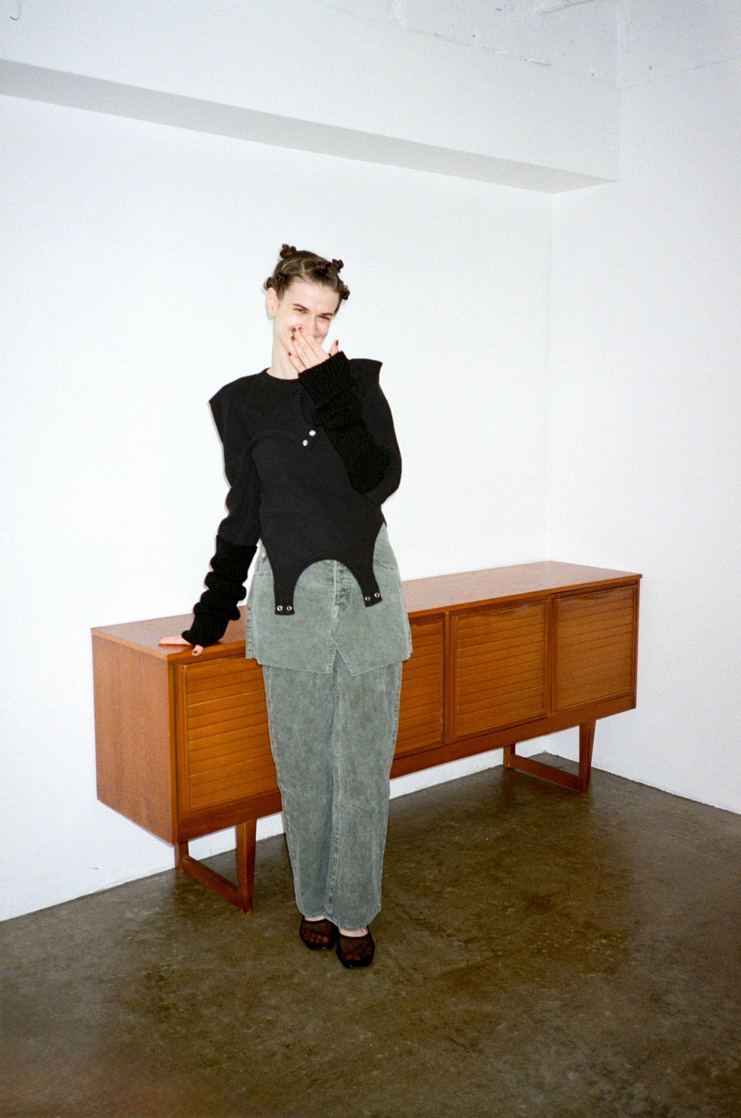 SWITCHING RIB LONG SLEEVE TOPS