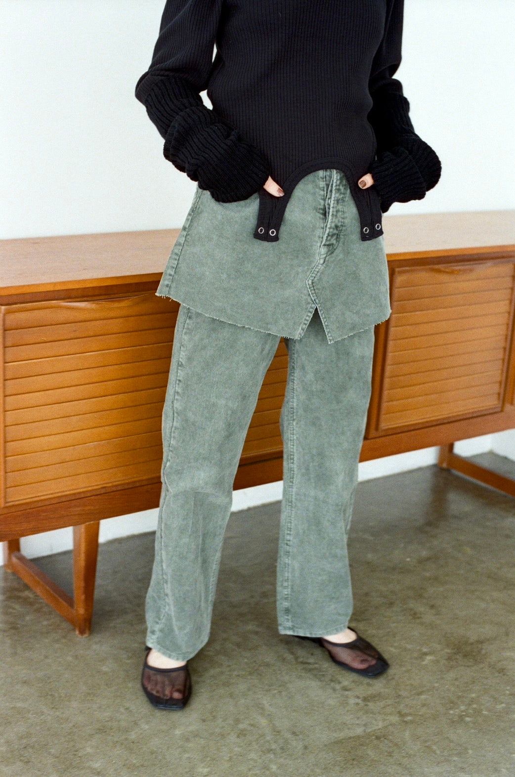PETAL GREEN CORDUROY