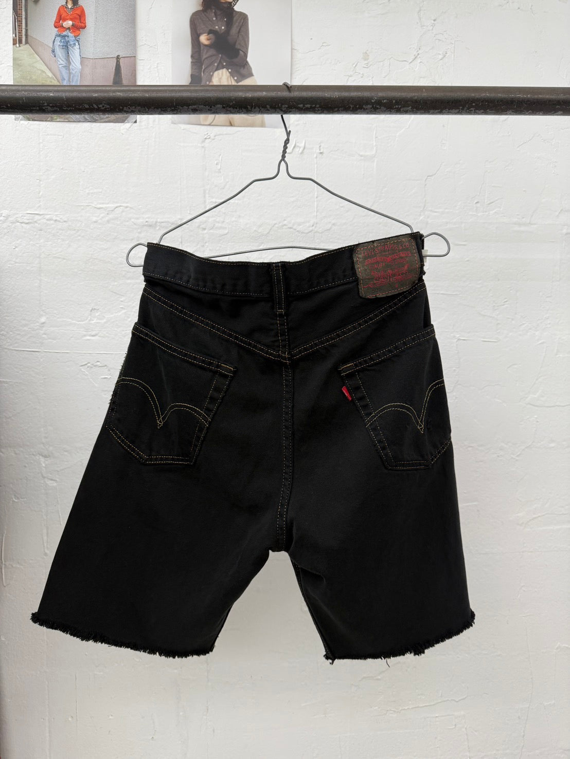 SWITCHING HALF DENIM ‐BLKS4
