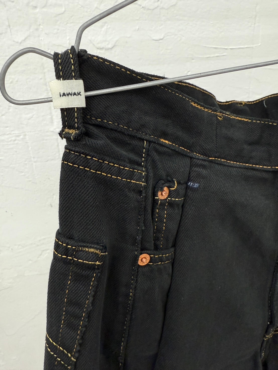 SWITCHING HALF DENIM ‐BLKS4