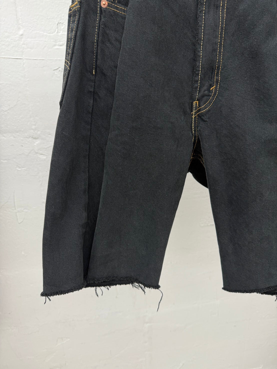 SWITCHING HALF DENIM ‐BLKS5