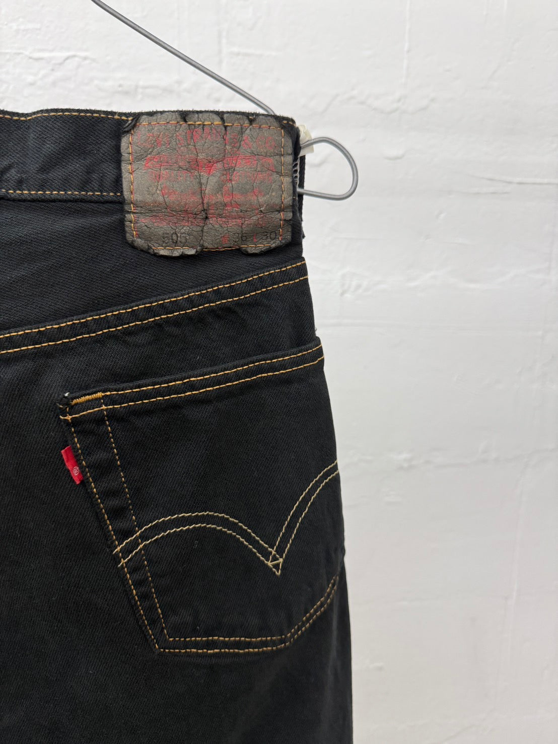 SWITCHING HALF DENIM ‐BLKS6