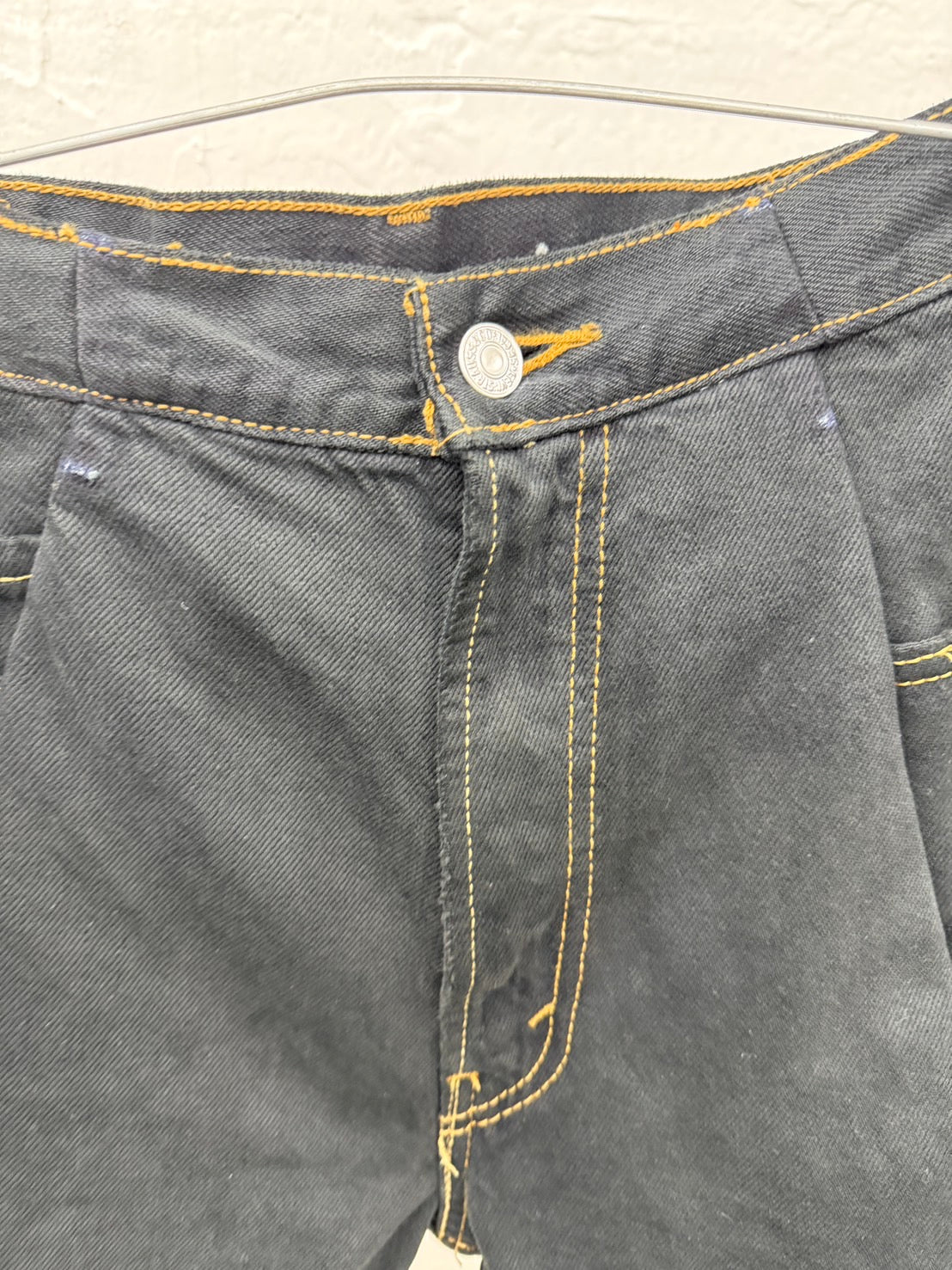 SWITCHING HALF DENIM ‐BLKS6