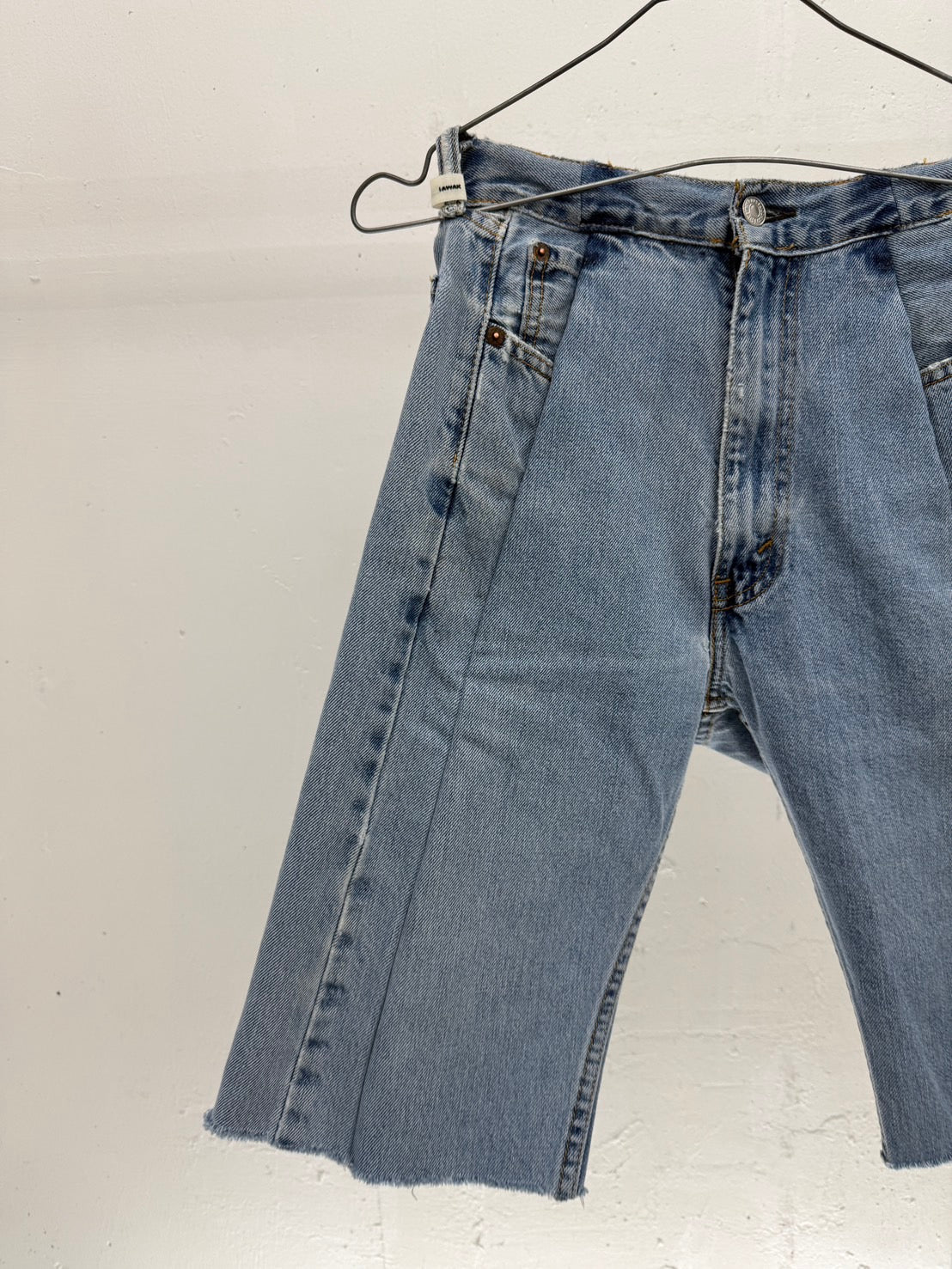 SWITCHING HALF DENIM ‐BLUM3