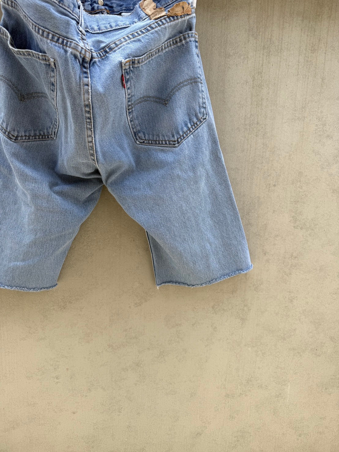 SWITCHING HALF DENIM ‐BLUM3