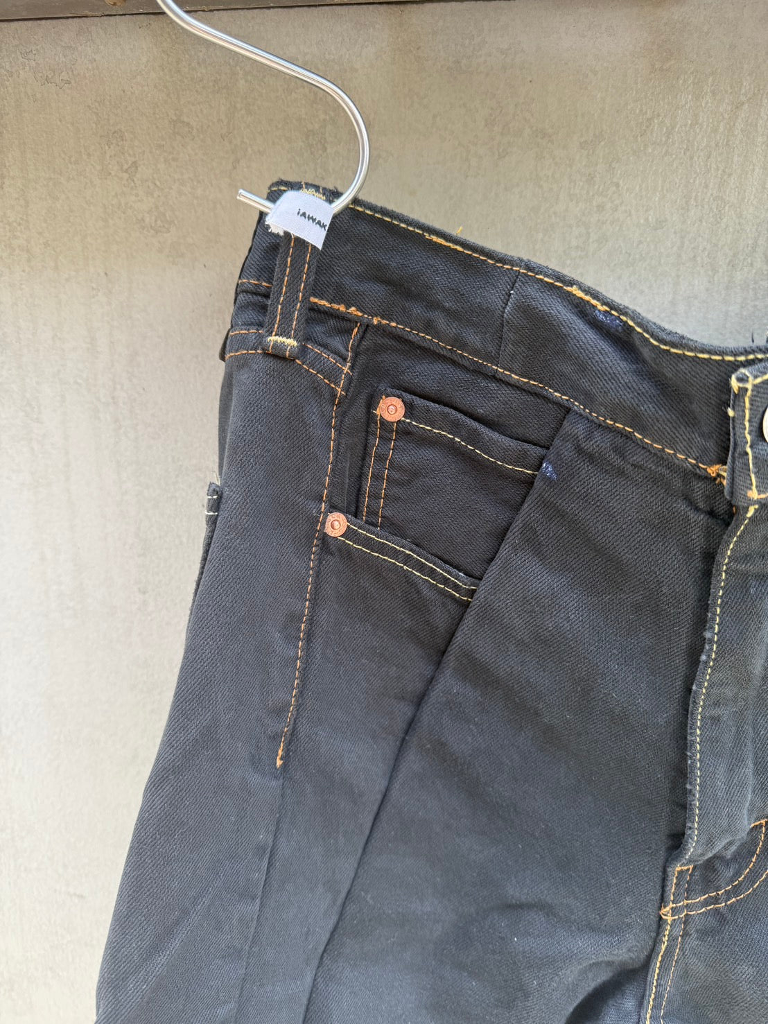 SWITCHING HALF DENIM ‐BLKM4