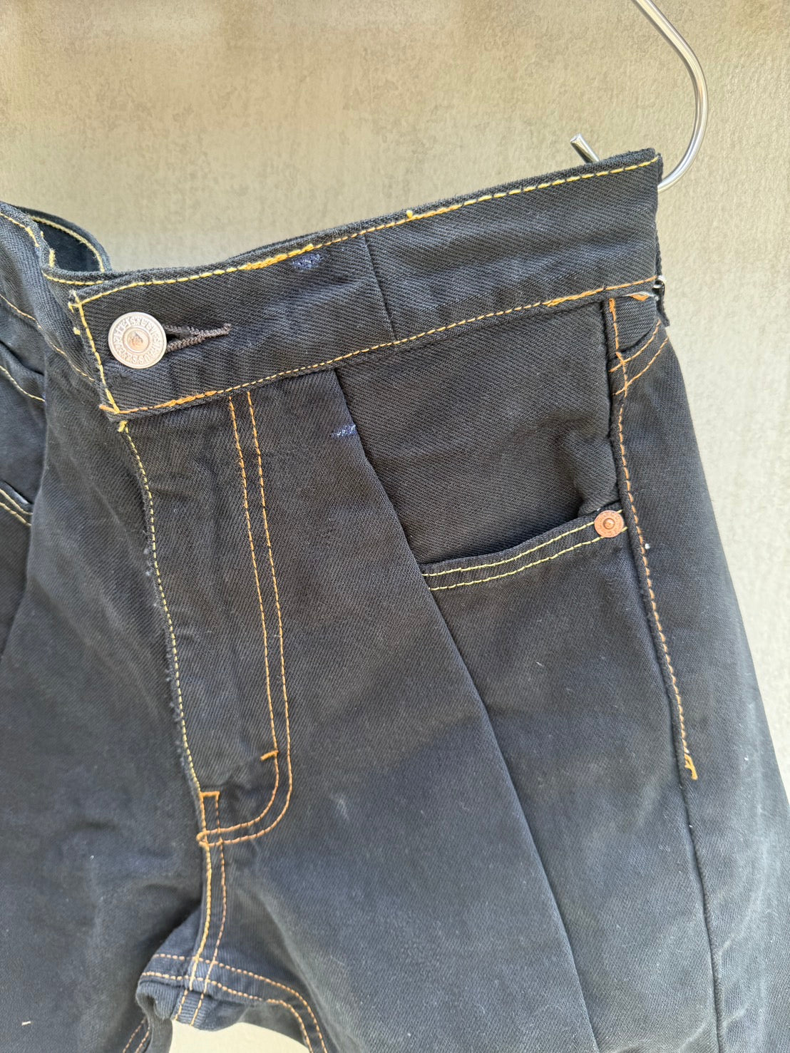 SWITCHING HALF DENIM ‐BLKM4