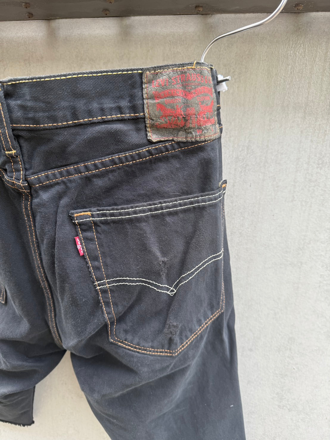 SWITCHING HALF DENIM ‐BLKM4