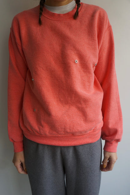SNAP BUTTON BLEACH SWEAT-10