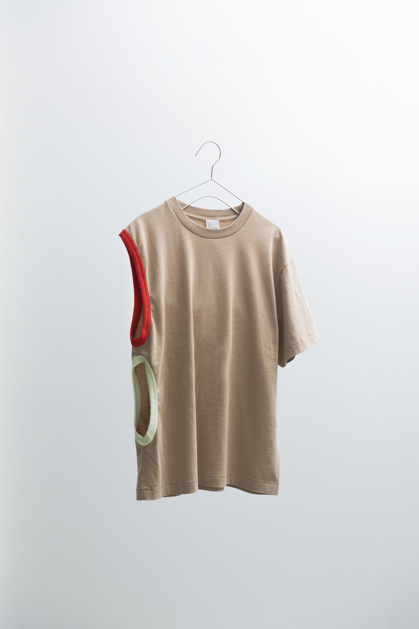TWO TONE ASYMMETRY T-SHIRT