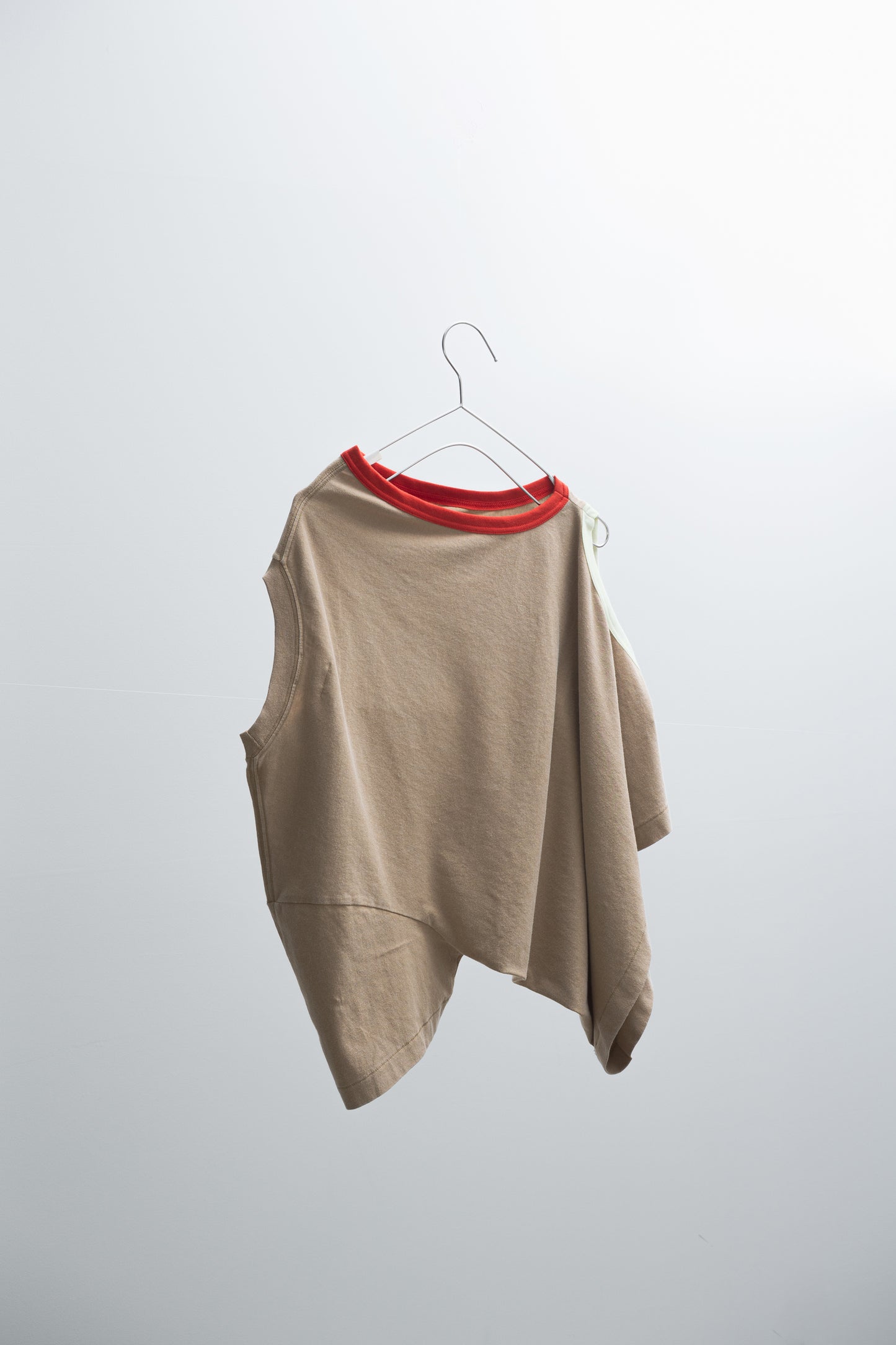 TWO TONE ASYMMETRY T-SHIRT