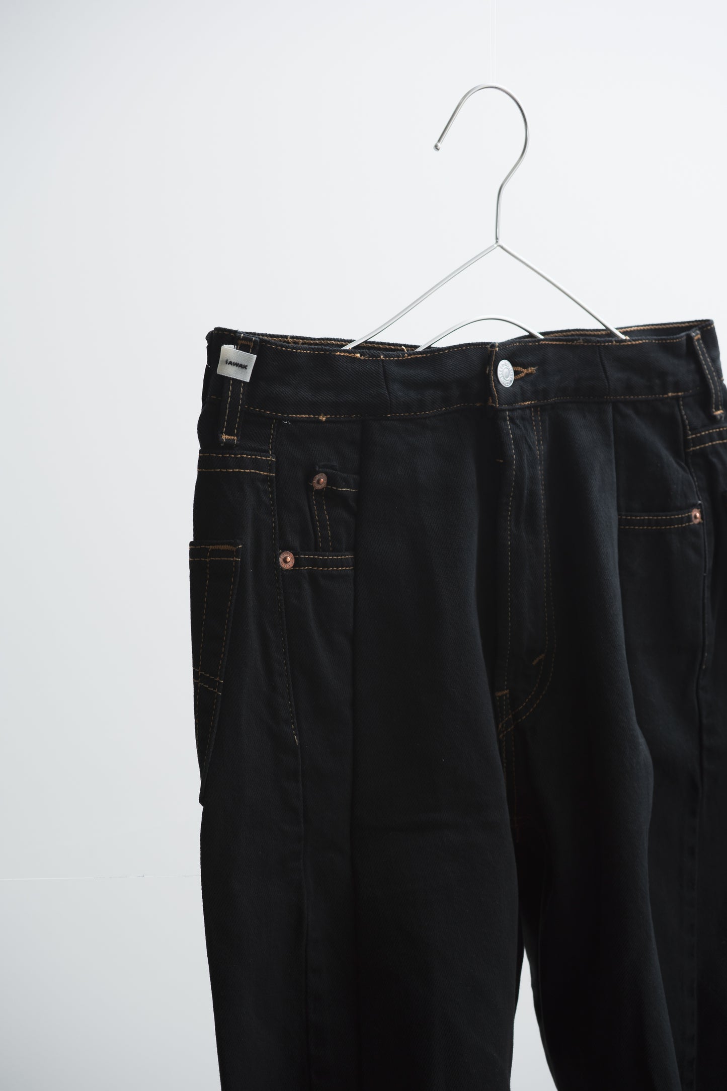 SWITCHING HALF DENIM ‐BLKS1
