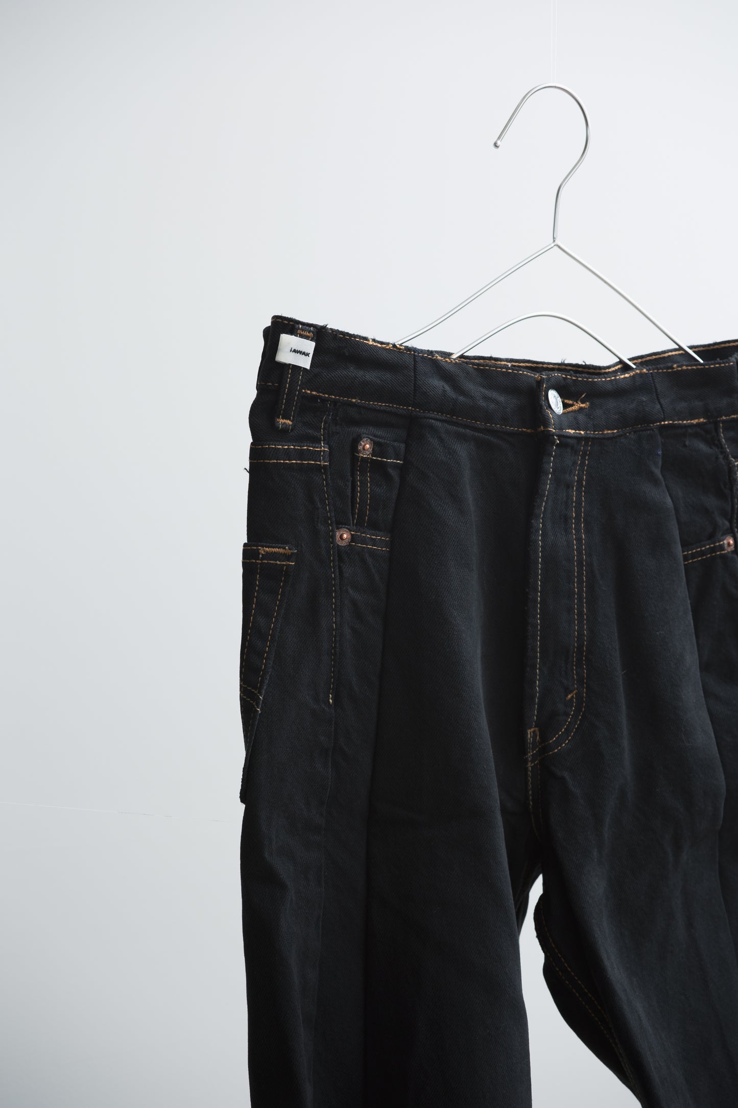 SWITCHING HALF DENIM ‐BLKS5