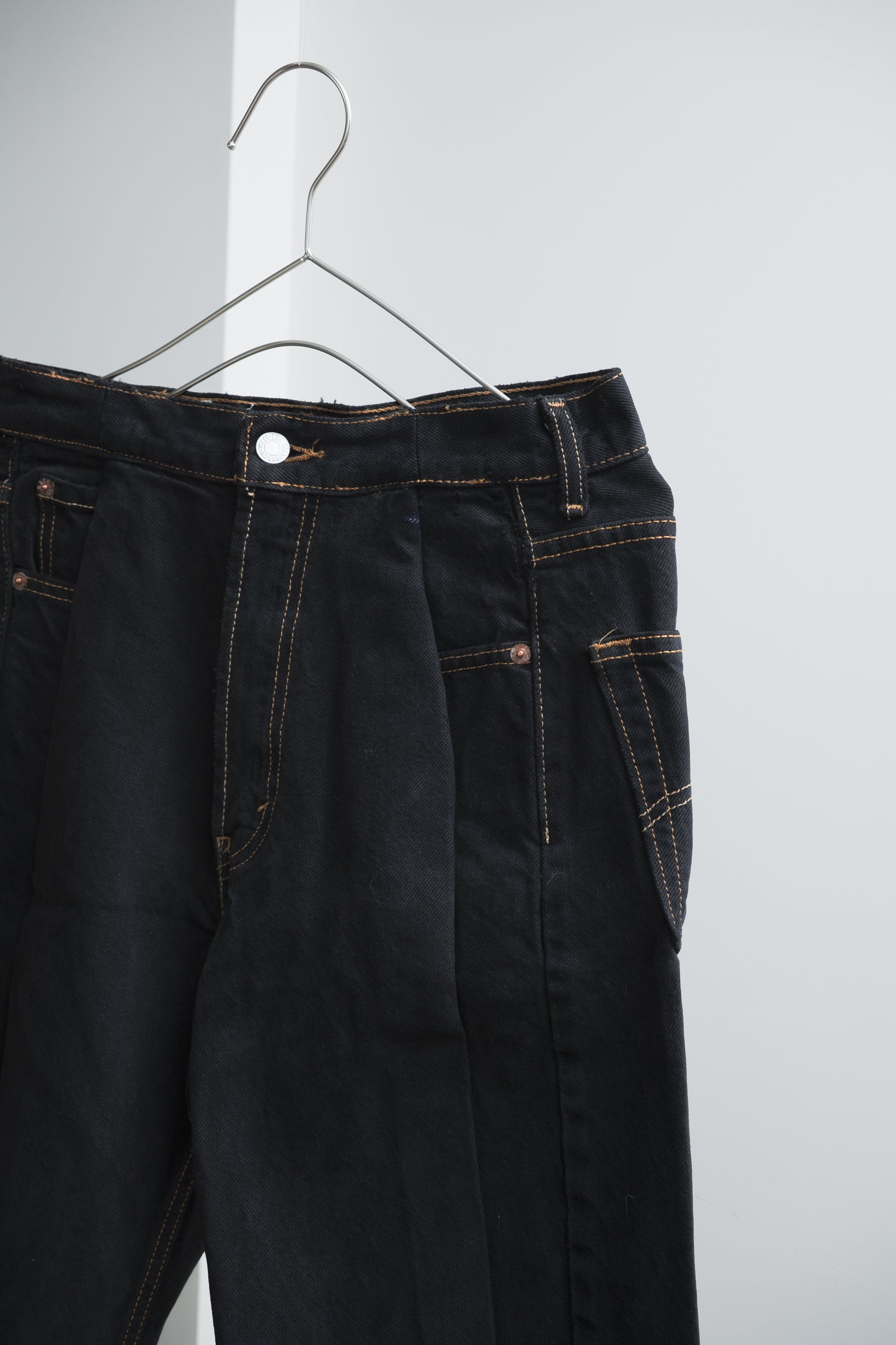 SWITCHING HALF DENIM ‐BLKS5
