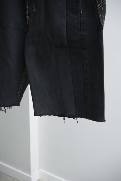 SWITCHING HALF DENIM ‐BLKS5