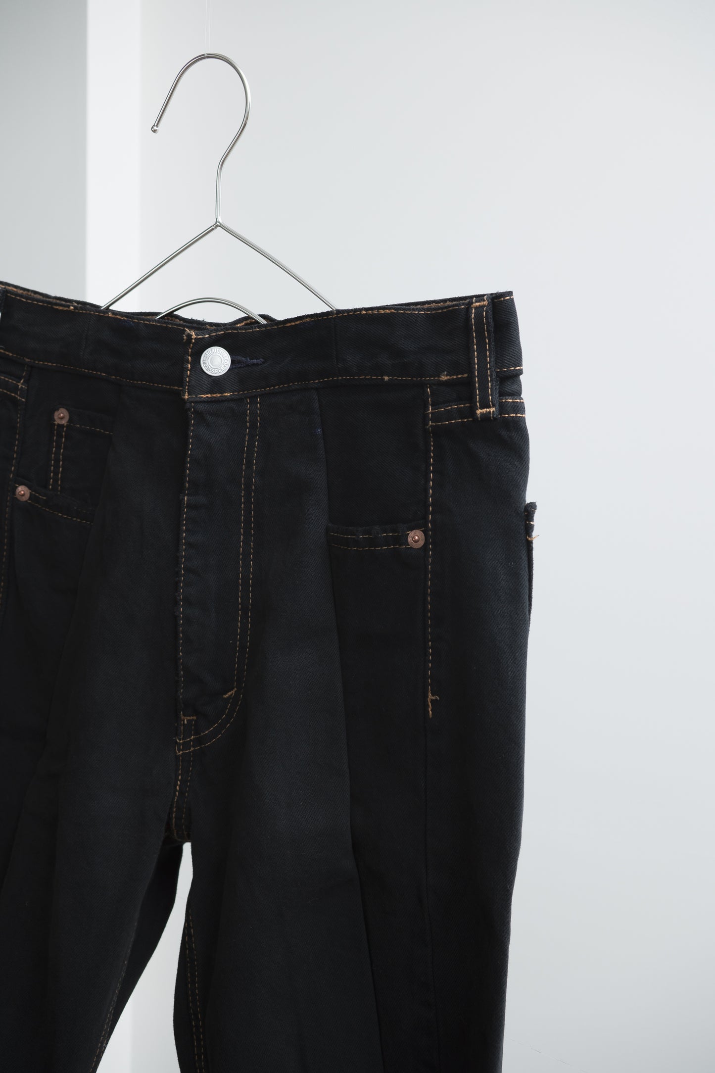 SWITCHING HALF DENIM ‐BLKS8