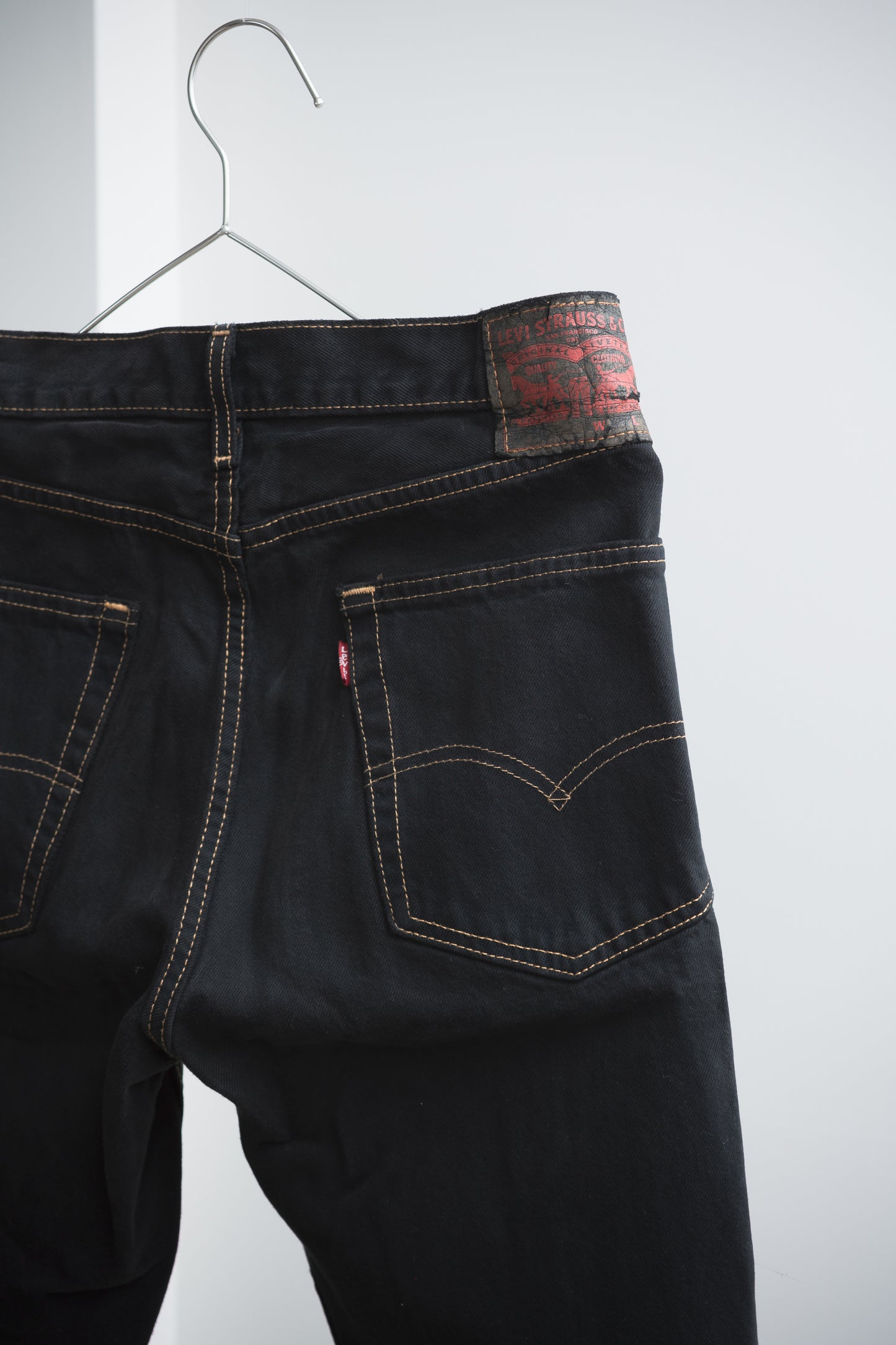 SWITCHING HALF DENIM ‐BLKS8