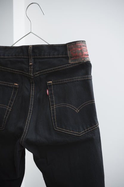 SWITCHING HALF DENIM ‐BLKS8
