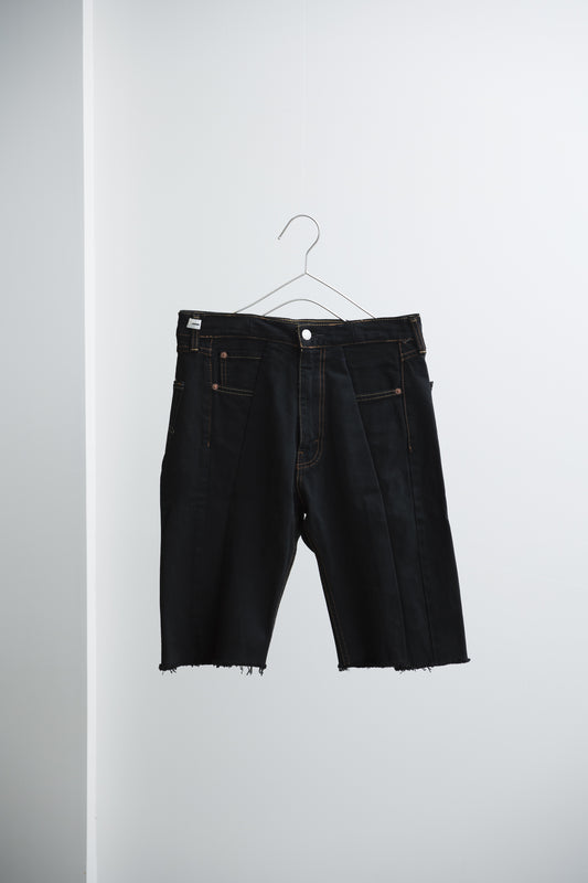 SWITCHING HALF DENIM ‐BLKM1