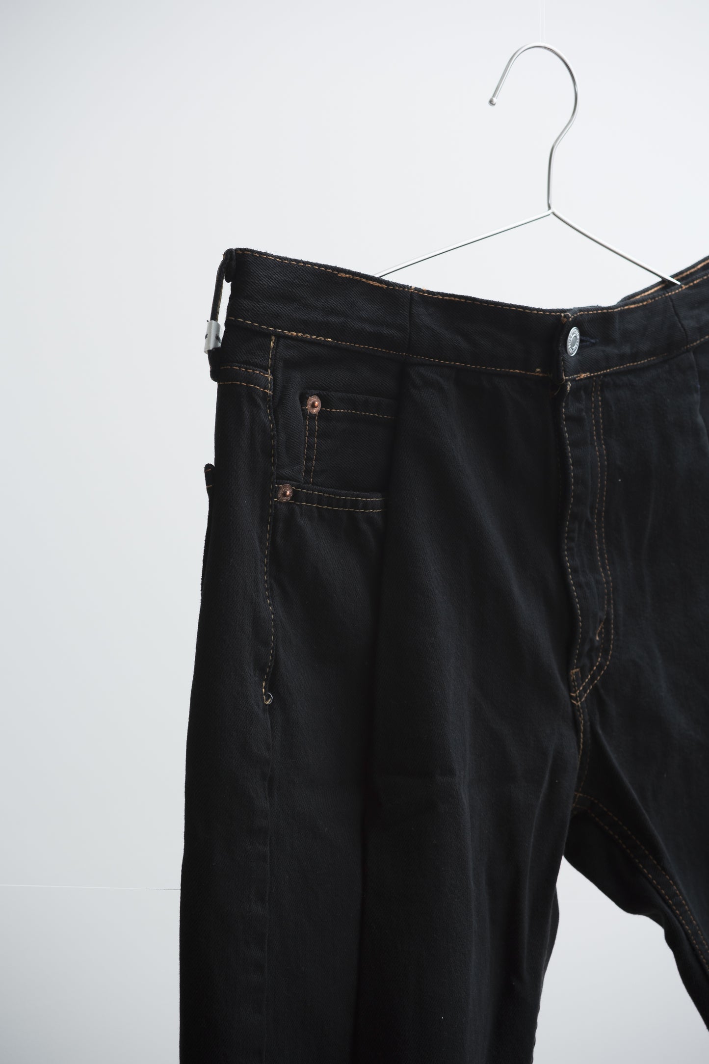 SWITCHING HALF DENIM ‐BLKM4
