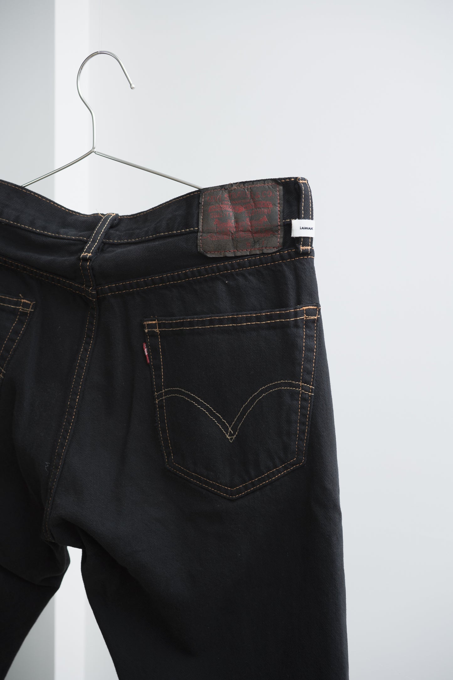 SWITCHING HALF DENIM ‐BLKM4