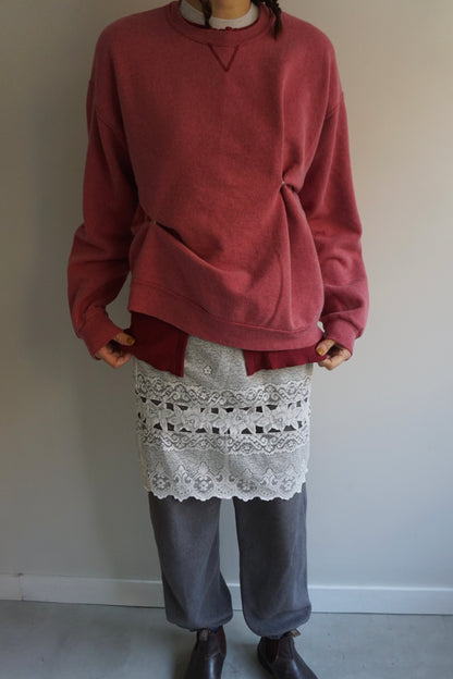 SNAP BUTTON BLEACH SWEAT-1