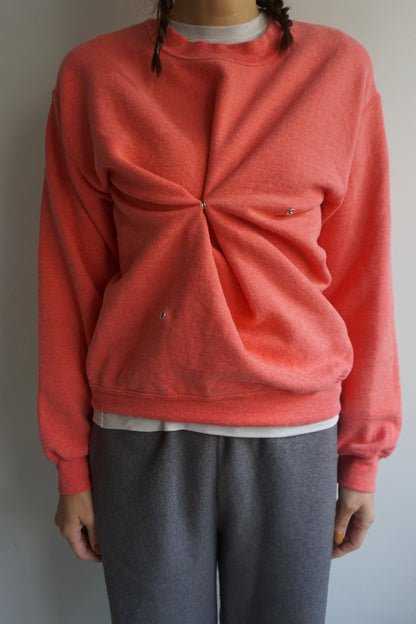 SNAP BUTTON BLEACH SWEAT-10