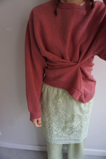 SNAP BUTTON BLEACH SWEAT-2