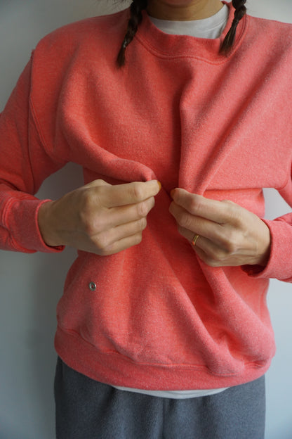 SNAP BUTTON BLEACH SWEAT-10