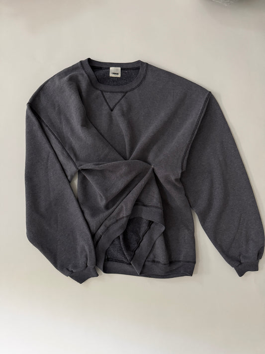 SNAP BUTTON BLEACH SWEAT-6