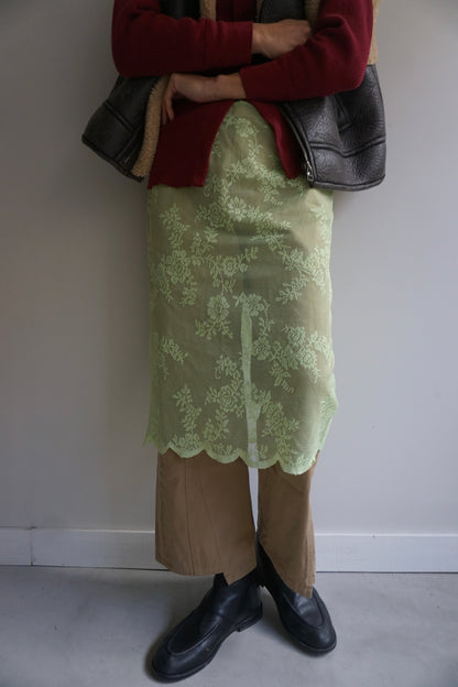 LACE SKIRT MELON-1