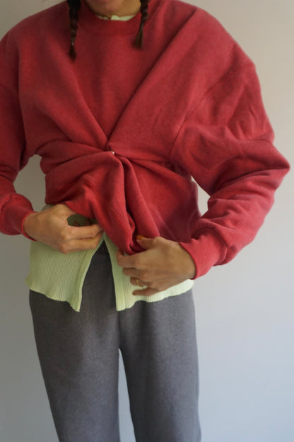 SNAP BUTTON BLEACH SWEAT-9