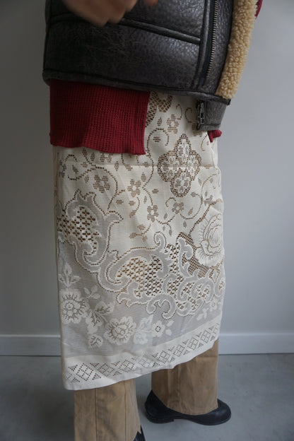 LACE SKIRT CREAM-4