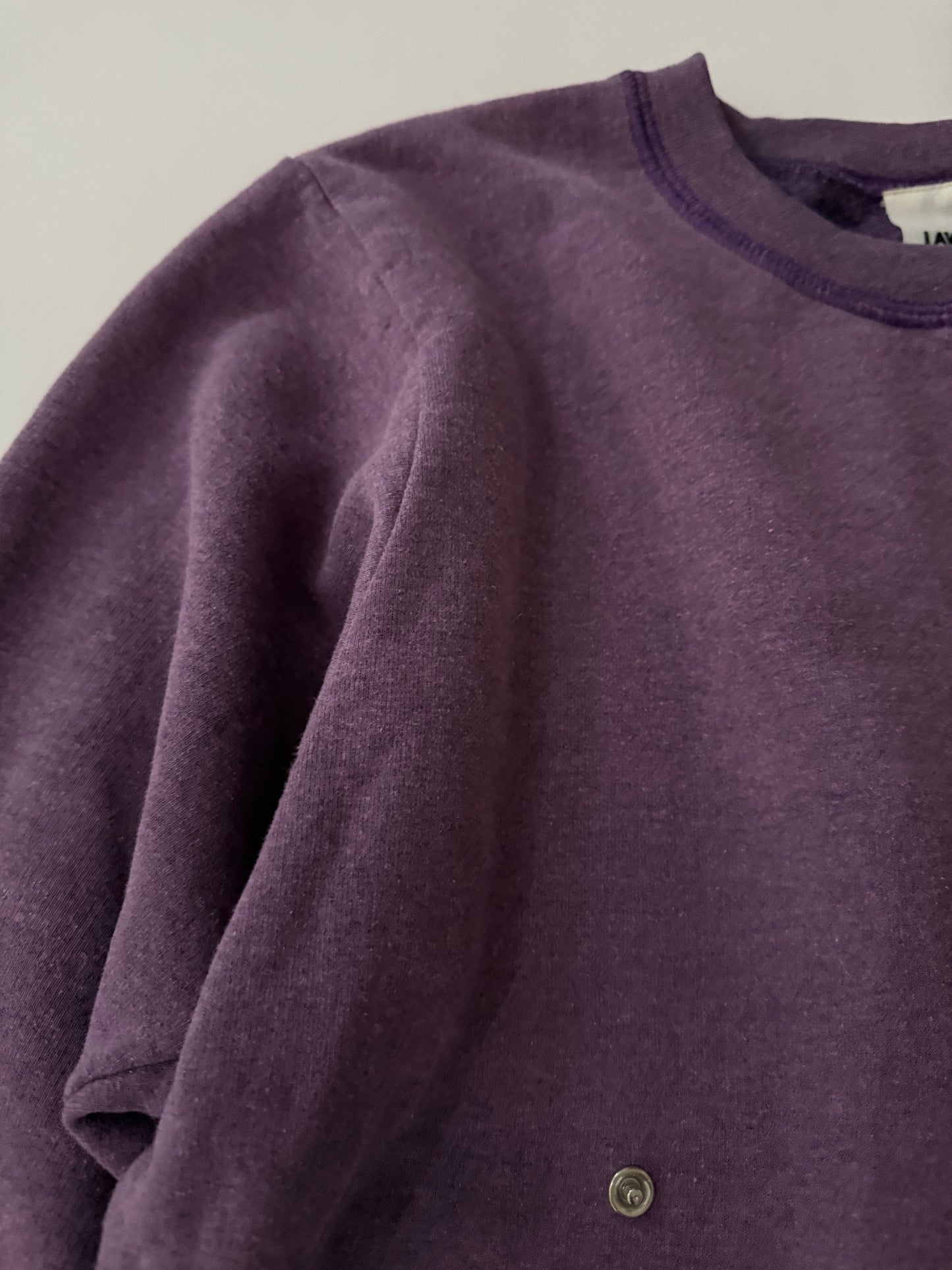 SNAP BUTTON BLEACH SWEAT-4