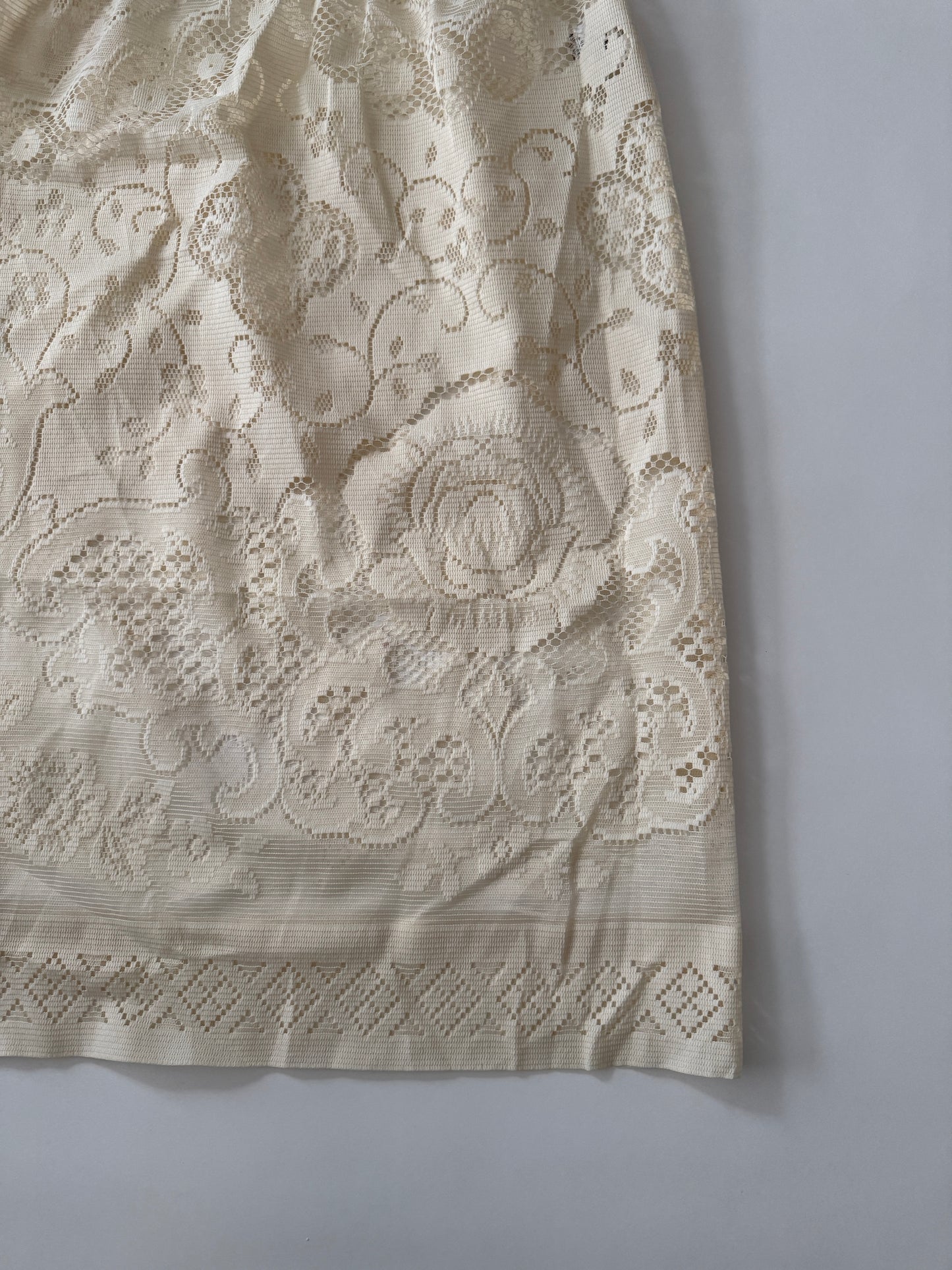 LACE SKIRT CREAM-4