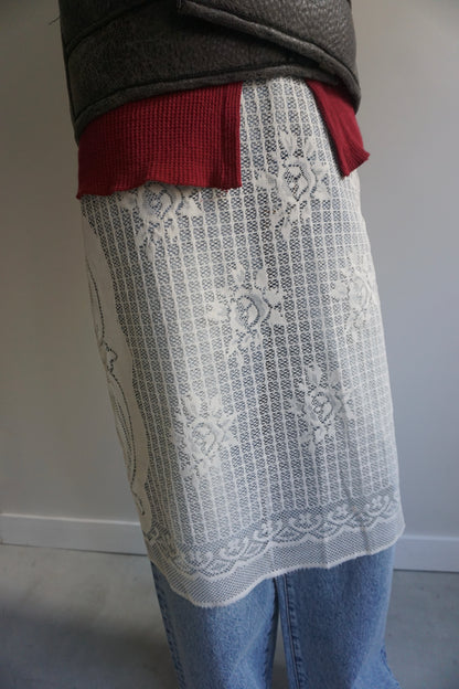 LACE SKIRT CREAM-3