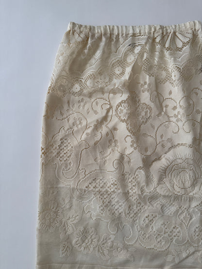 LACE SKIRT CREAM-4