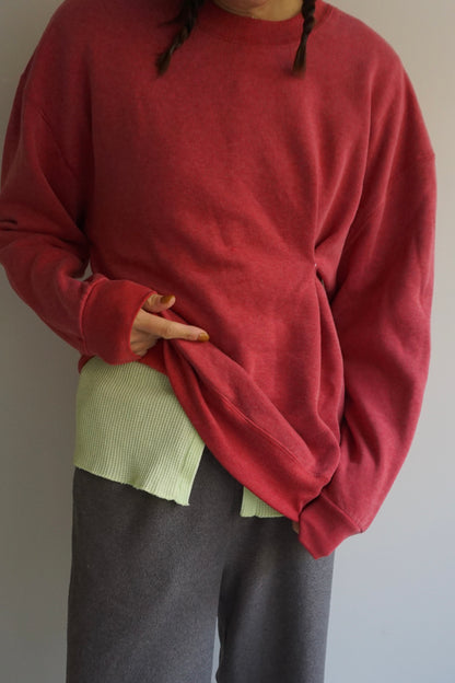 SNAP BUTTON BLEACH SWEAT-9