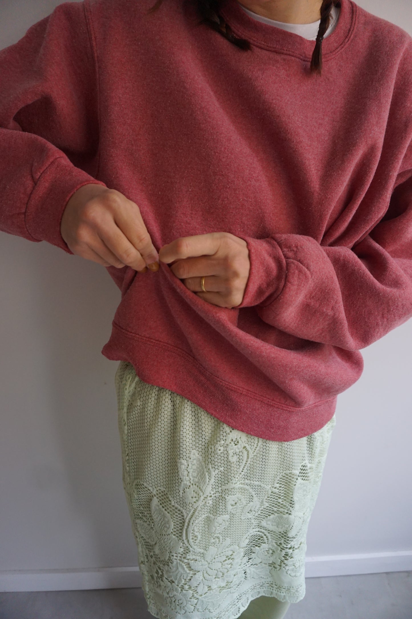 SNAP BUTTON BLEACH SWEAT-2