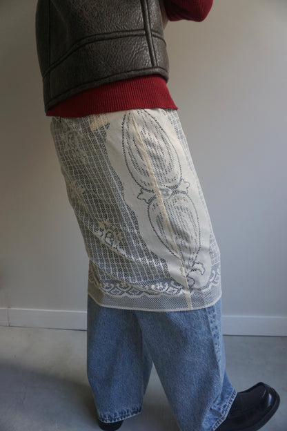 LACE SKIRT CREAM-3