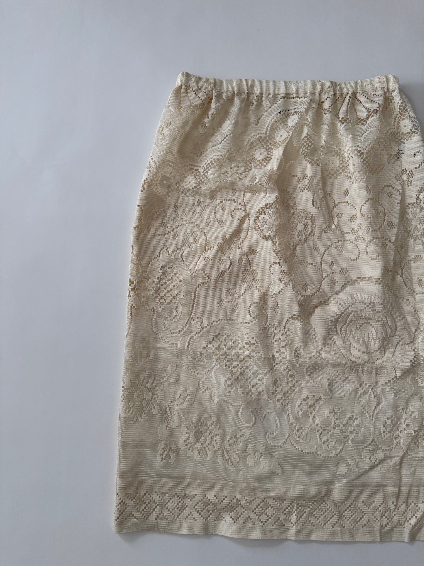 LACE SKIRT CREAM-4