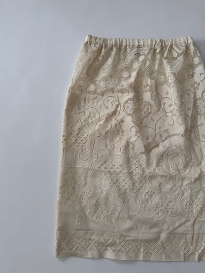 LACE SKIRT CREAM-4