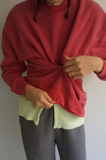 SNAP BUTTON BLEACH SWEAT-9