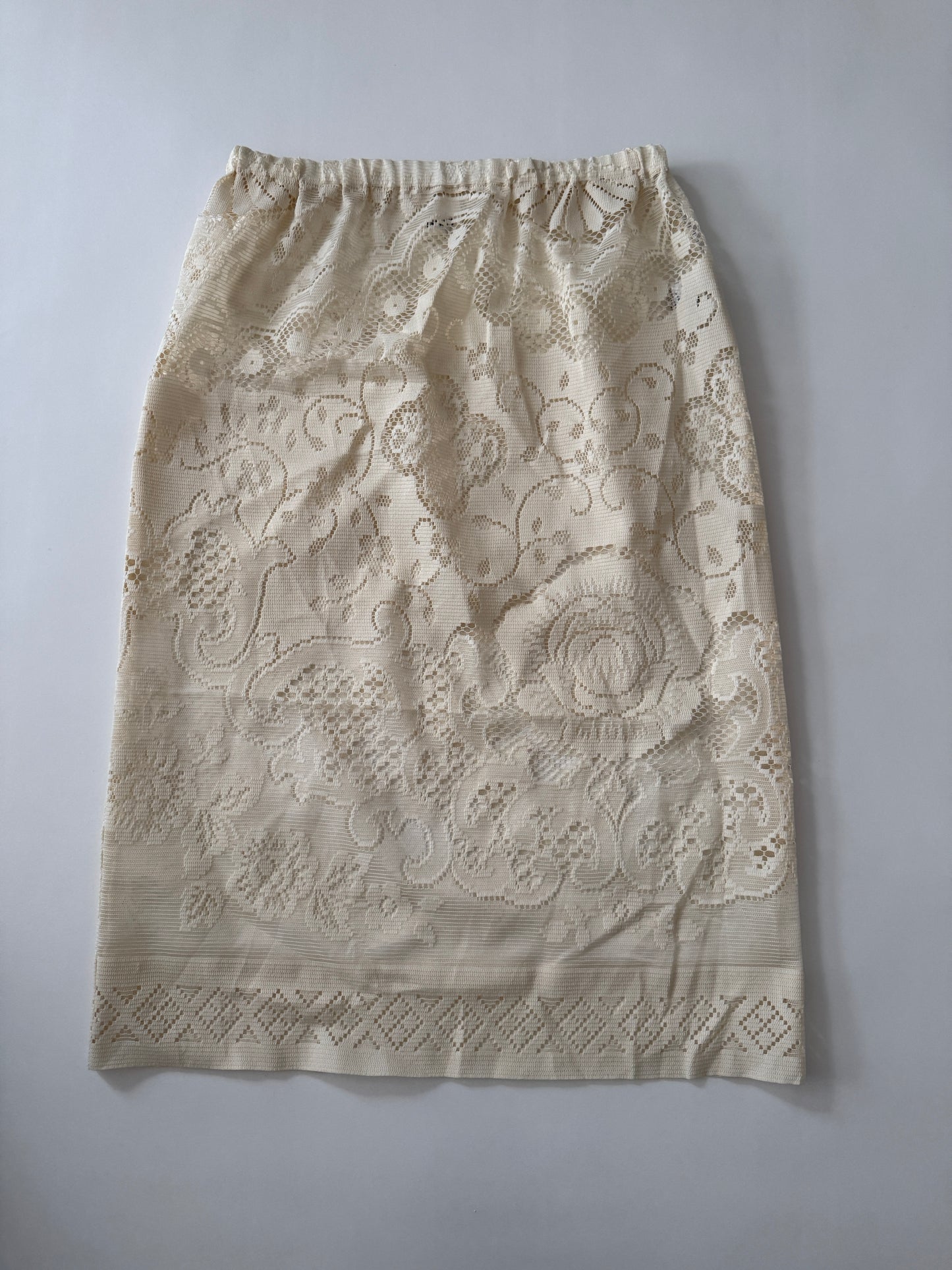 LACE SKIRT CREAM-4
