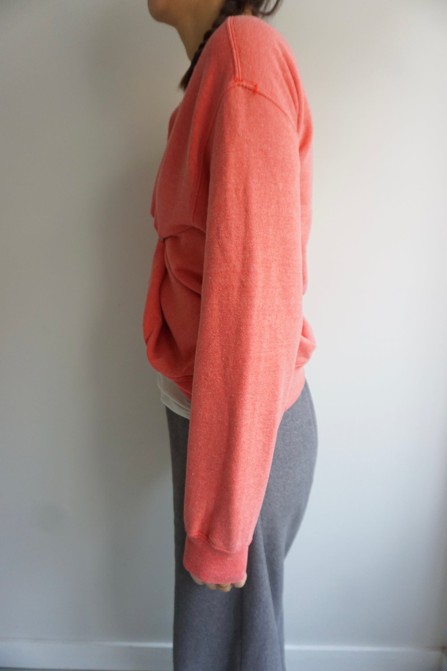 SNAP BUTTON BLEACH SWEAT-10